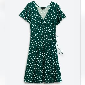 Fortune & Ivy Roanne Faux Wrap Knit Dress